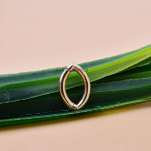 14K Gold Enhancer Mini Marque Shape Clasp Lock Jewelry