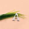 Designer Letter A With White CZ Stone Accent Carabiner Clasp for Necklaces & Bracelets