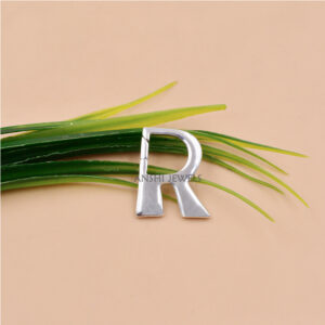 Sterling Silver R Initial Clasp – Jewelry Connector Lock