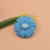 Turquoise Flower Pendant in Sterling Silver with Opal Accent Jewelry