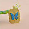Elegant Designer Turquoise Butterfly Pendant in Gold Plated Sterling Silver