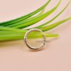 Designer Twisted Round Lock Clasp in 14K Yellow Gold Plated Silver