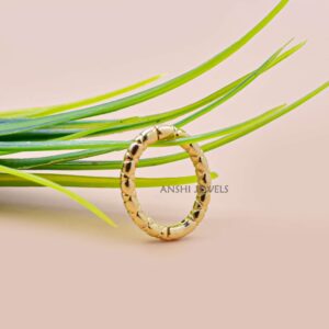 14K Yellow Gold Plated Cobra Texture Enhancer Lock – Premium Silver Jewelry Connector Clasp