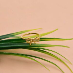 Designer Bow Knot Ring – Sterling Silver Cocktail Jewelry