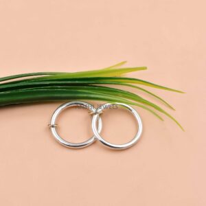 Designer Dual Silver Rings with Gold Plated Connected Jump Ring – Chic Fashion Jewelry