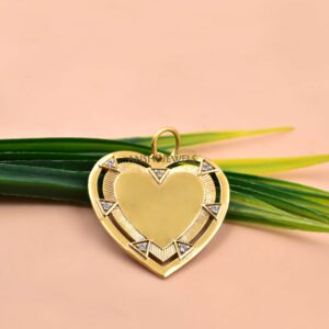 Sparkling White CZ Heart Pendant in Sterling Silver – Elegant Love Charm