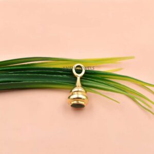 14k Gold Plated Tsavorite Bell Pendant in 925 Sterling Silver